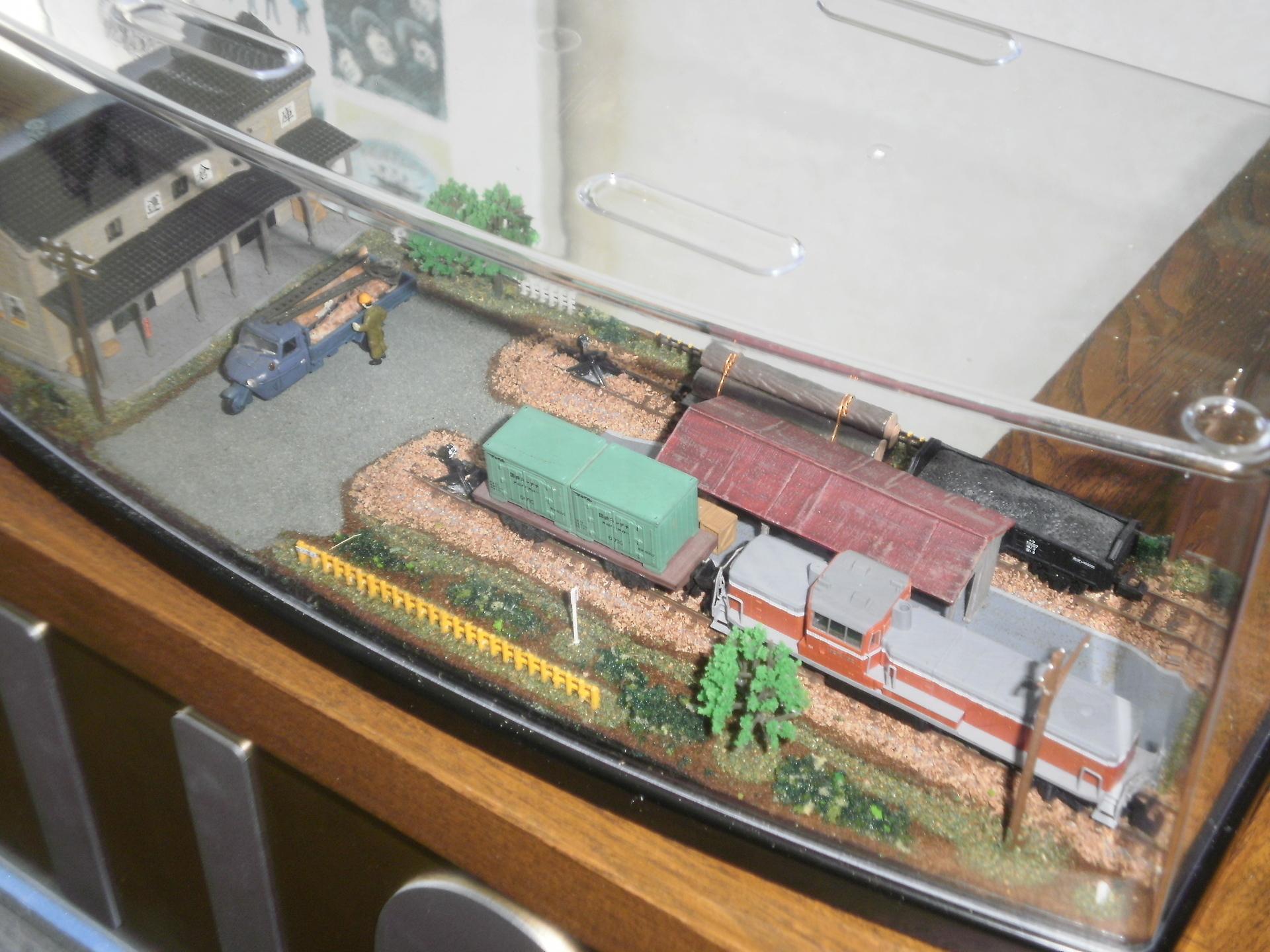 HOジオラマ45仮乗降場のある風景 - 鉄道模型